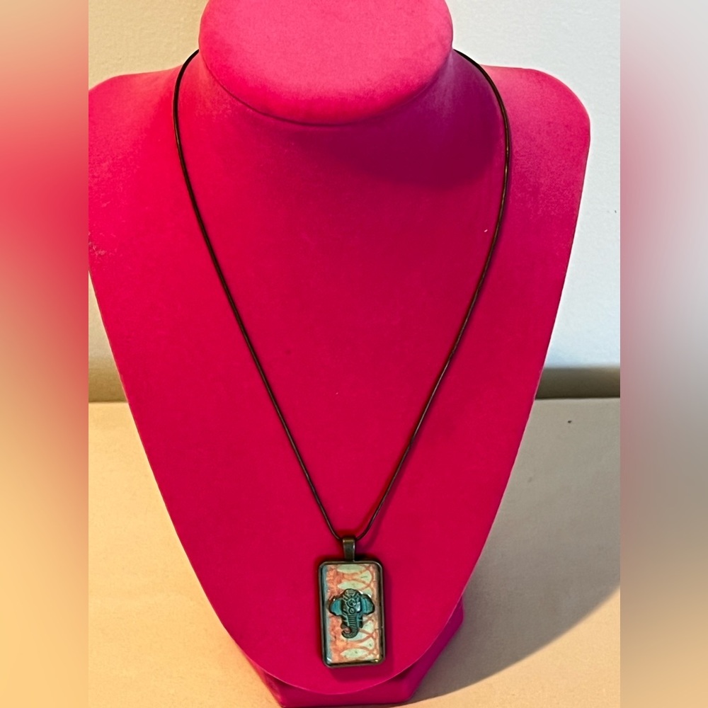 necklace with elephant pendant